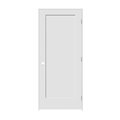 Trimlite 26" x 80" x 1-3/8" Primed 1-Panel Interior Shaker 6-9/16" LH Prehung Door with Satin Nickel Hinges 2268pri8401LH156916